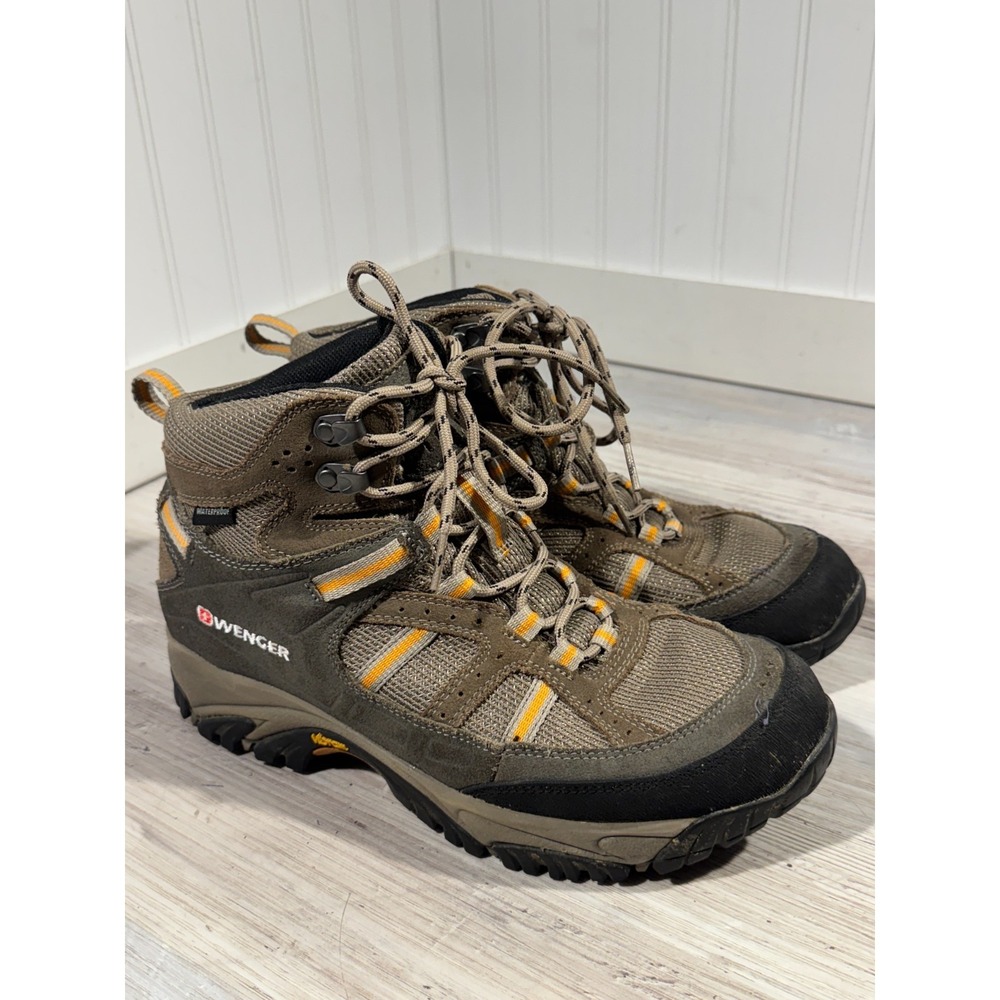Wenger Swiss Army Anchorage Mid Vibram Hiking Boots‎ MS6104.16 Mens 8.5